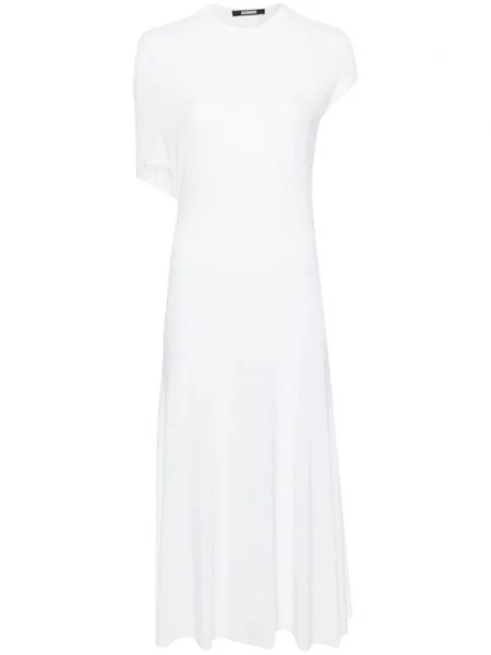 Rochie midi Jacquemus până la genunchi de costum alb