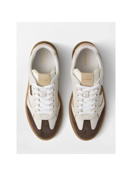 Sneakersy Versace skórzane białe
