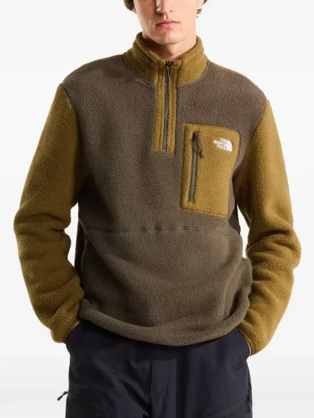 Geacă The North Face din fleece verde