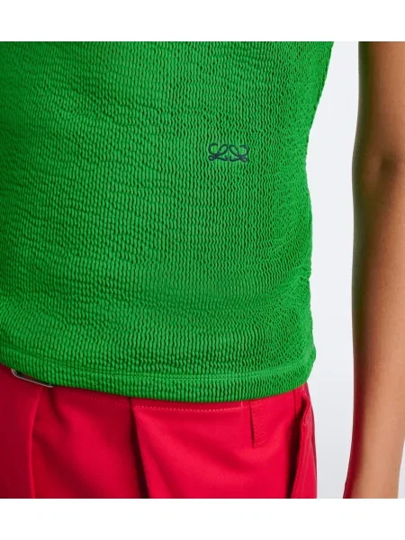 Top Loewe din jerseu verde