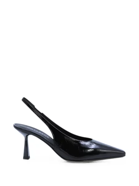 Pantofi cu toc Notabene din piele slingback negru
