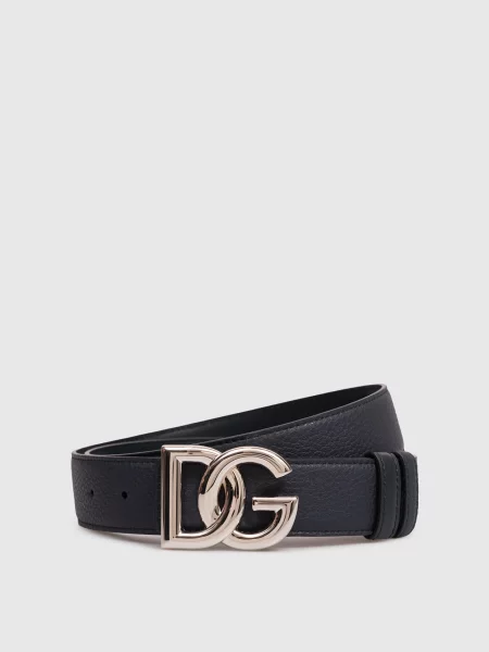 Шкіряний ремінь Dolce&gabbana синій