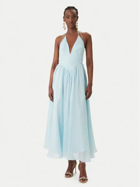 Bardot Rochie cocktail Arletha Halter celest albastru