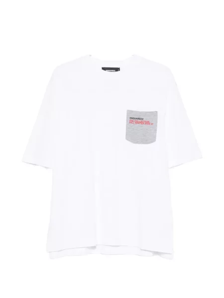 Tricou Dsquared2 cu imagine alb
