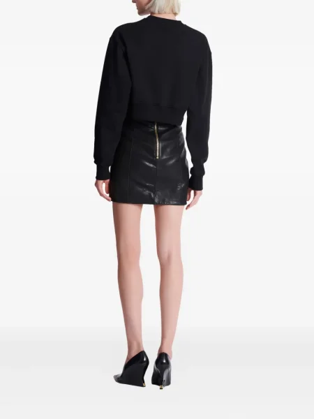 Hanorac Balmain cu imagine negru