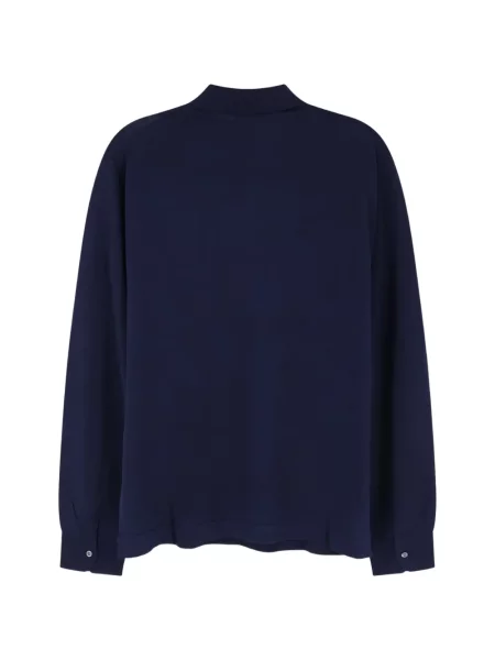 Μακρύς polo Bramani Cashmere κασμίρ μπλε