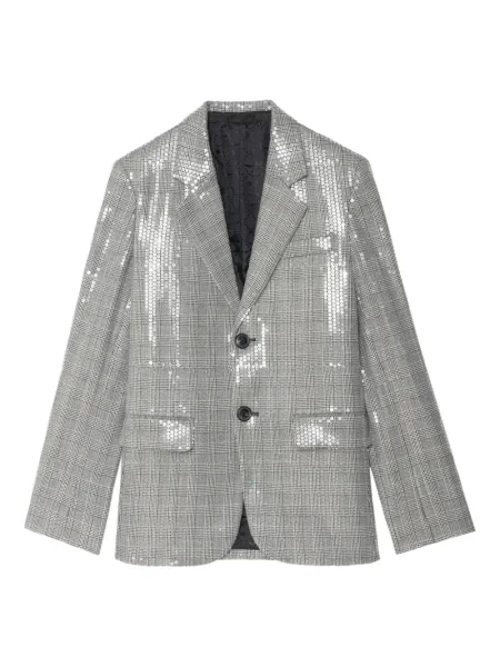 Sacou Zadig&voltaire cu paiete în carouri negru