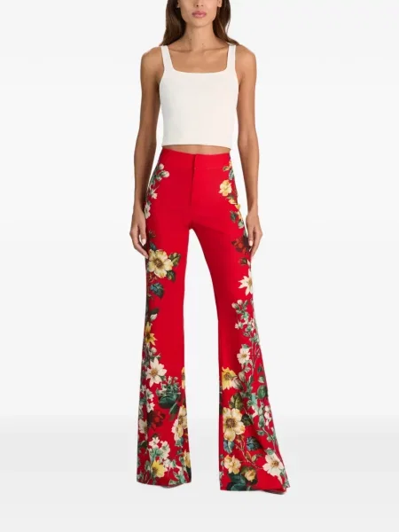 Pantaloni Alice + Olivia roșu