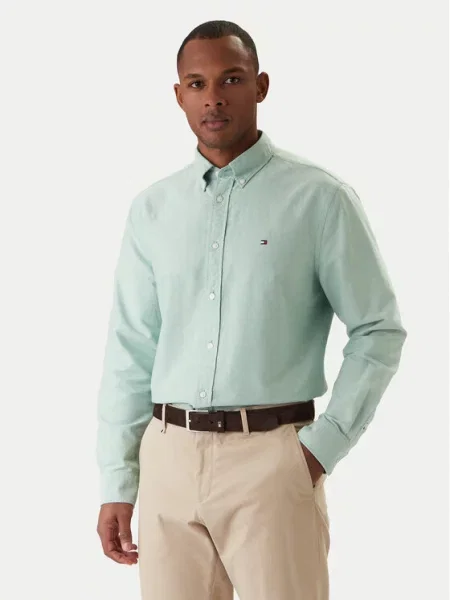 Tommy Hilfiger Srajca Solid Heritage zelena