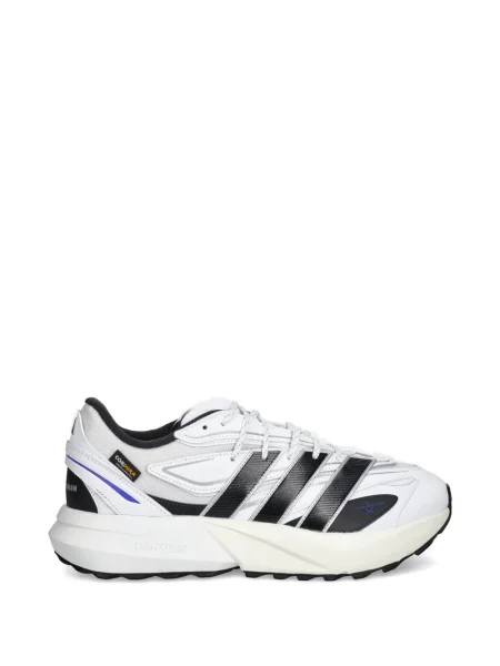 Kalhoty Adidas s kapucí s potiskem modré