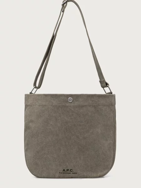 A.P.C. geantă shopper pentru femei Begeantăe Journal verde