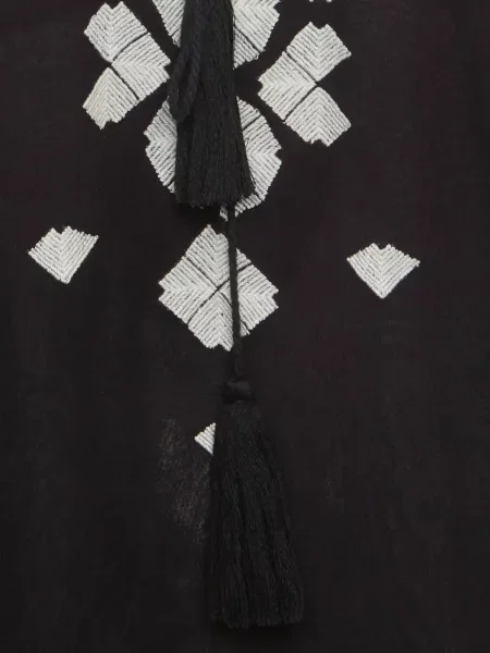 Lung bluză Cavalli Class cu broderie negru