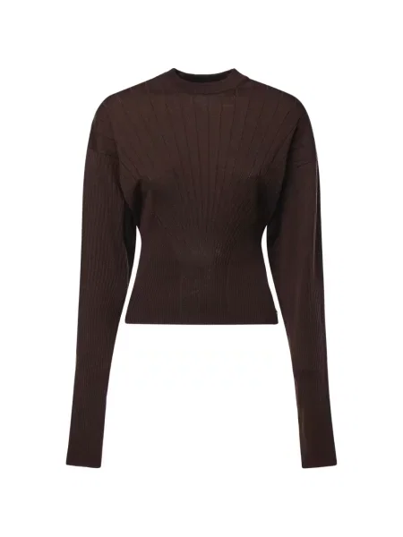 Pulover Sportmax de lână maro