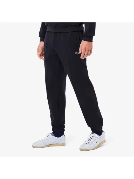 Lacoste Spodnie Dresowe Piqué Regular Fit granatowe