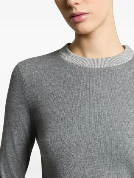 Lung tricou Peserico tricotate gri