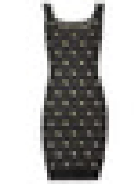 Pletena obleka Guess črna