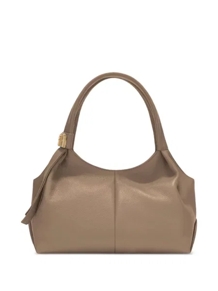 Geantă shopper Furla din piele maro