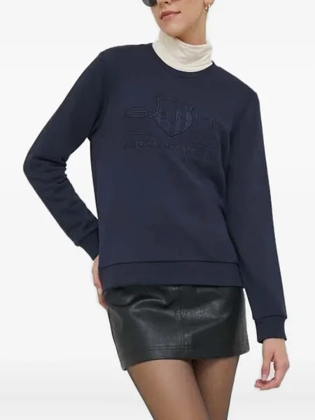 Hanorac Gant cu broderie albastru