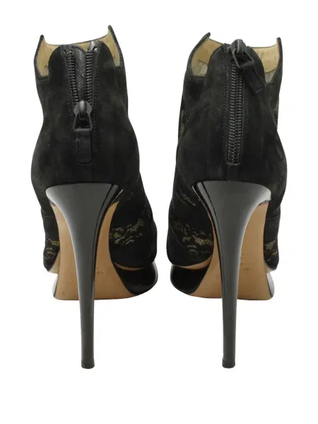 Botine Nicholas Kirkwood cu platformă din dantelă negru