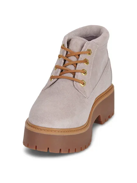 Pantofi Timberland streetstyle cu strasuri violet