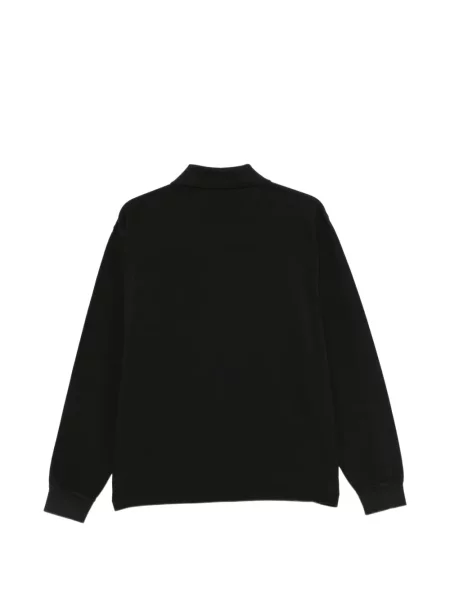 Μακρύς polo Stüssy με αυτόγραφο μαύρο