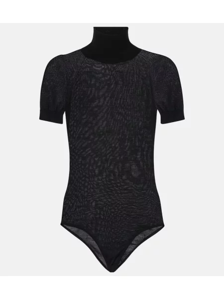 Body Alaïa de lână negru