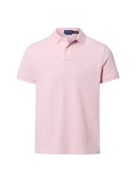 Polo Ralph Lauren koszulka polo Mężczyźni jednolity M różowy