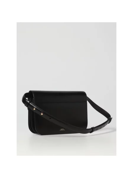 Mała torebka skórzana A.p.c. czarna