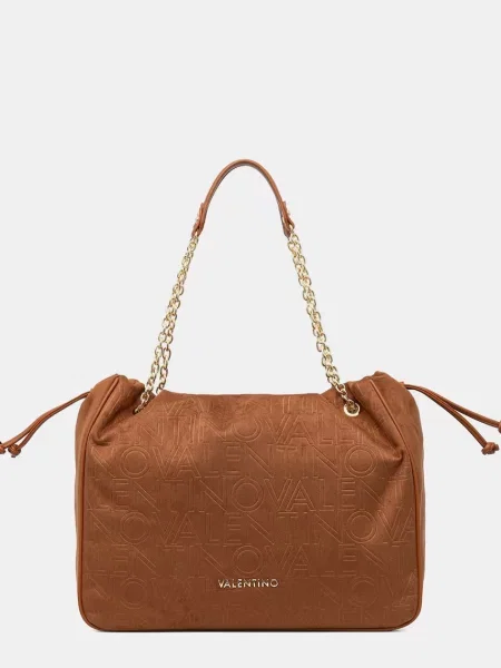Shopper kabelka Valentino Bags hnedá