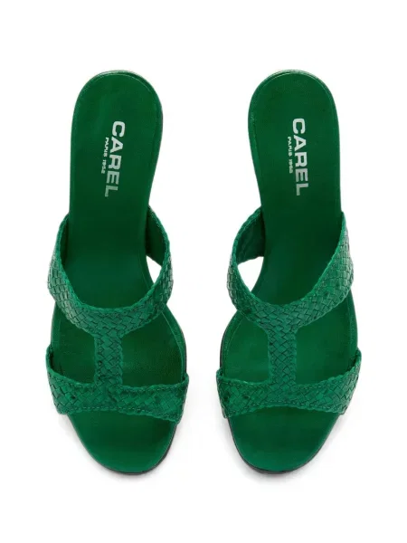 Sandale Carel Paris din piele verde