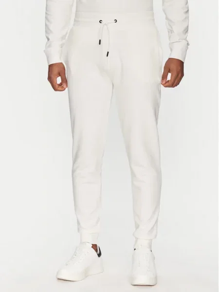 Guess Teplákové kalhoty bílá