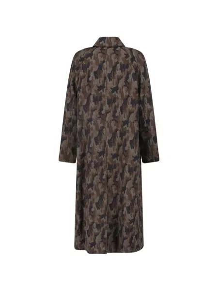 Palton Lardini cu imagine cu model camuflaj maro
