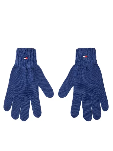 Otroške rokavice Tommy Hilfiger modra