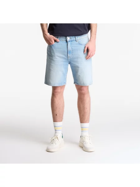 Szorty LACOSTE Bermuda Shorts Washed Bleach 34 niebieskie