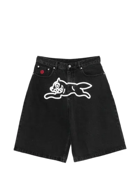 Pantaloni scurți din denim Icecream alergare negru