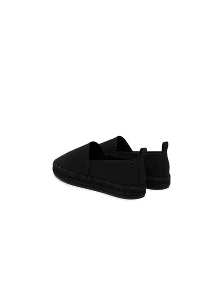 Espadrilės Calvin Klein Oblique Espadrille Canvas juoda