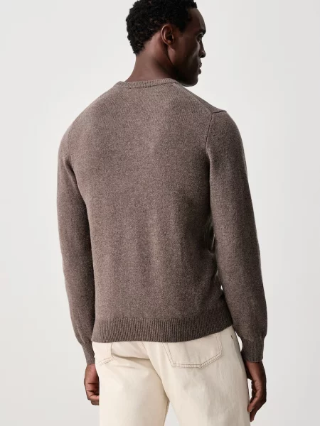 Hackett London sweter wełniany brązowy