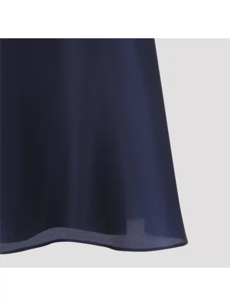 Jedwabna spódnica maxi Alberta Ferretti niebieska