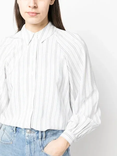 Cămașă Tommy Hilfiger cu dungi alb