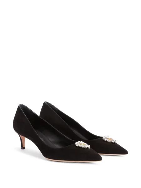 Pantofi cu toc Giuseppe Zanotti din piele de cristal negru