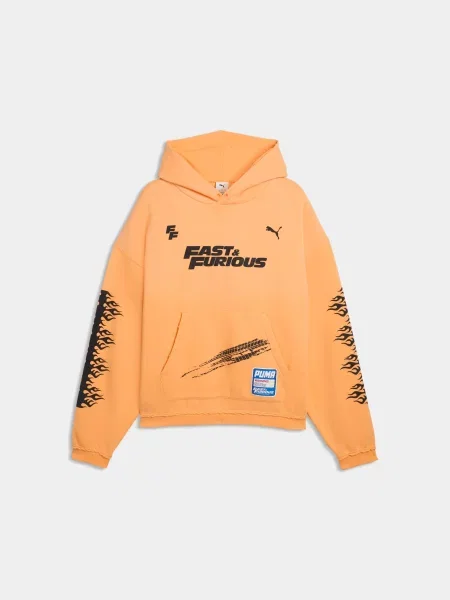 Худі PUMA x Fast & Furious Hoodie комбінований верх помаранчевий