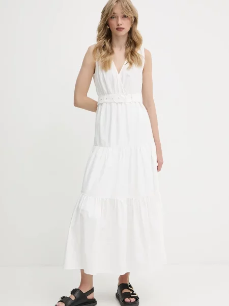 Morgan rochie maxi evazați RASKA alb