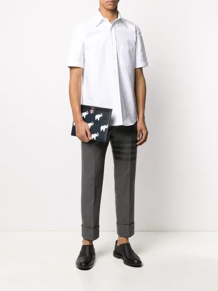Cămașă Thom Browne din satin alb