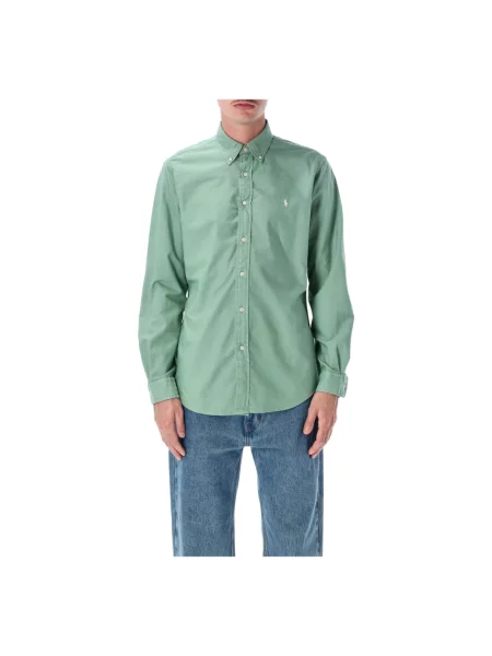 Koszula Polo Ralph Lauren z twillu zielona