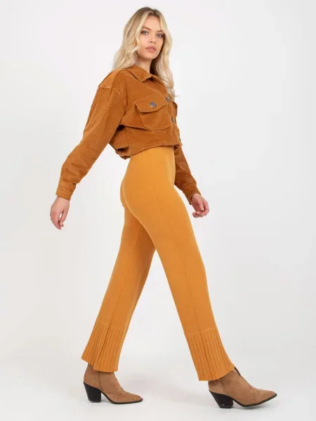 Pantaloni Fashionhunters galben