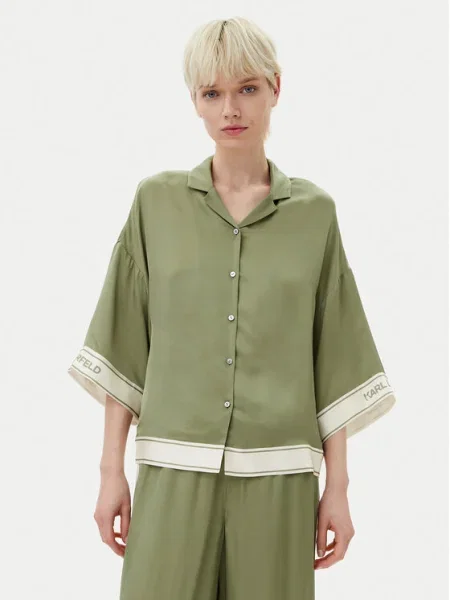 KARL LAGERFELD Cămașă verde