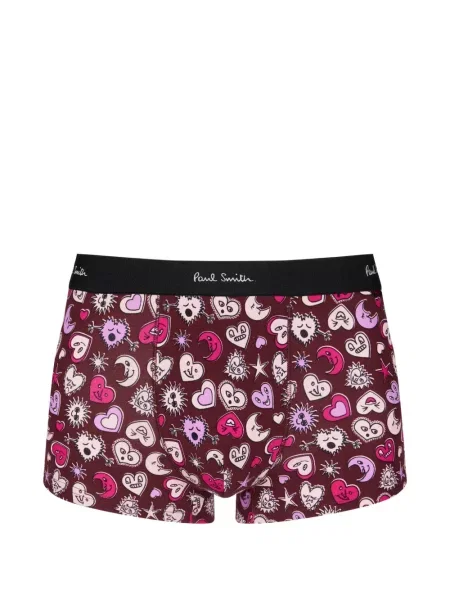 Boxeri Paul Smith cu imagine cu motiv cu inimi maro