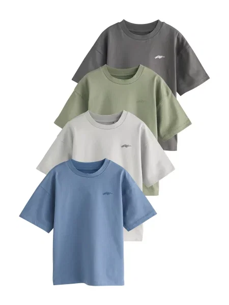 Next Tricou safir / deschis / închis / kaki gri