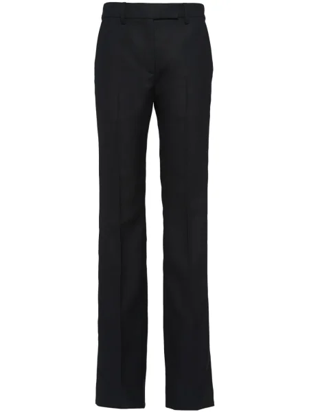 Pantaloni Prada de lână negru