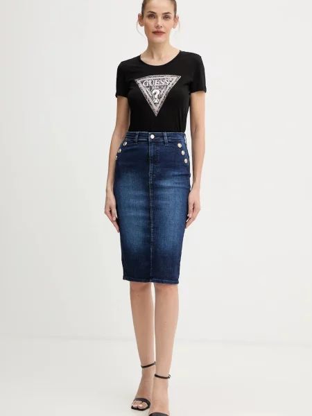 Guess Fustă de blugi albastru